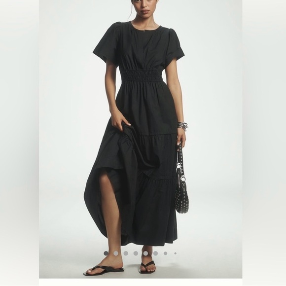 Anthropologie Dresses & Skirts - The Somerset Maxi Dress by Anthropologie Short Sleeves Smocked Waist Tiered S